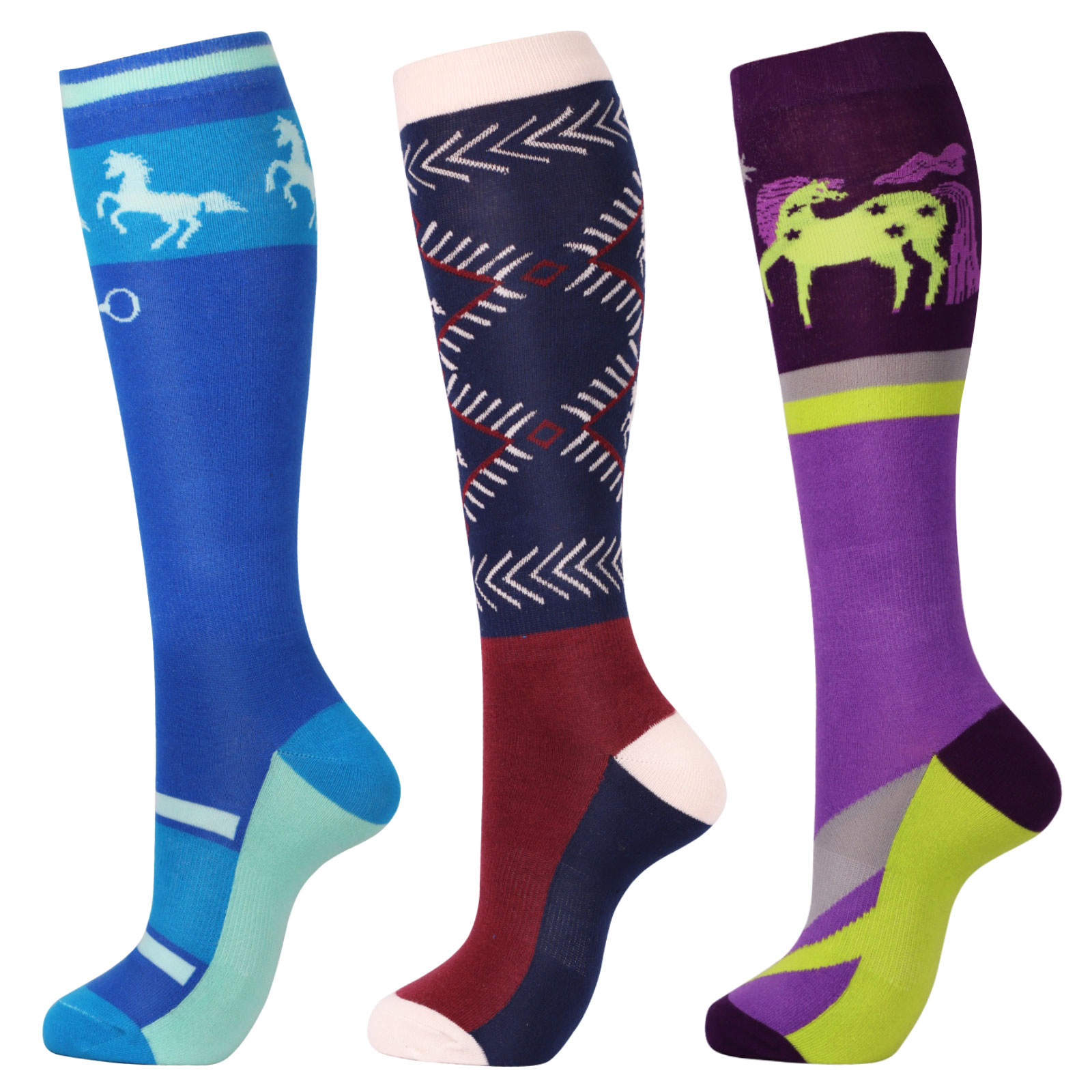 Blue Bit/Light Purple/Navy