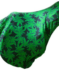 Stretchy Saddle Cover with Prints Live Leaf