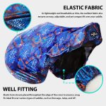 Stretchy Saddle Cover with Prints Chic Blue - Image 3