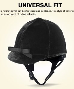 Alternative view of Rider Helmet Cover with Bow Black
