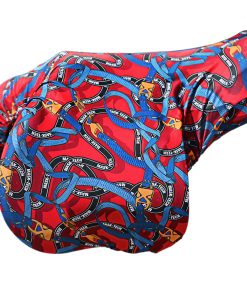 Stretchy Saddle Cover with Prints Entwined