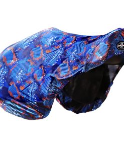 Stretchy Saddle Cover with Prints Chic Blue