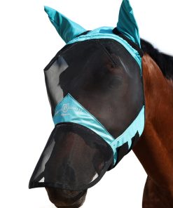 Harrison Howard Pro Luminous Horse Full Face Fly Mask Long Nose