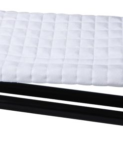 Harrison Howard Wall Mount Saddle Rack Suede Saver Adds Protection to Underside of Saddle Prevents Bar Indentations Secure Saddle Use with Saddle Rack, Saddle Saver Only White