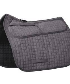 Harrison Howard Dressage Saddle Pad Adjustable with 4 Pockets and Foam Inserts with Differentiated Thickness Horse Riding Pad DR