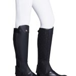 Harrison Howard Equestrian Half Chaps Horse Riding Half Chaps Suede Half Chaps Black
