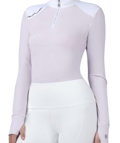 Harrison Howard Women's Horse Riding Shirt Spliced Shoulder HTSS417