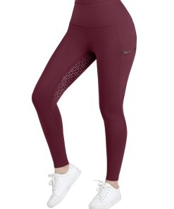Harrison Howard Full-Seat Silicone Riding Breeches with Embroidery on Side Pockets HLSA409