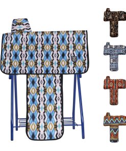 Harrison Howard Sturdy Waterproof Western Saddle Cover with Stylish Prints