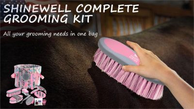Harrison Howard Complete Horse Grooming Kit: Essential Tools for a Well-Groomed Equine Companion