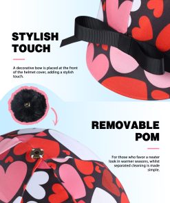 Alternative view of Harrison Howard Equestrian Riding Helmet Cover with Cute Bow (Helmet NOT Included)