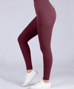 Alternative view of Harrison Howard Full-Seat Silicone Riding Breeches with Embroidery on Side Pockets HLSA409