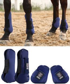 Harrison Howard Horse Tendon Boots Open Front/Fetlock Trail Riding Set of 4