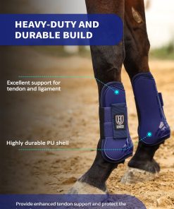Alternative view of Harrison Howard Horse Tendon Boots Open Front/Fetlock Trail Riding Set of 4