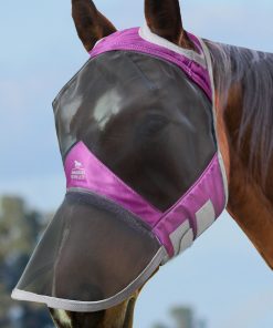 Harrison Howard Luminous Horse Fly Mask Large Eye Space with Nose No Ears