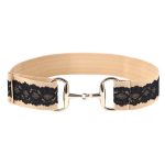Harrison Howard Elastic Horsebit Belt Horse Riding Belt w/Lace 01