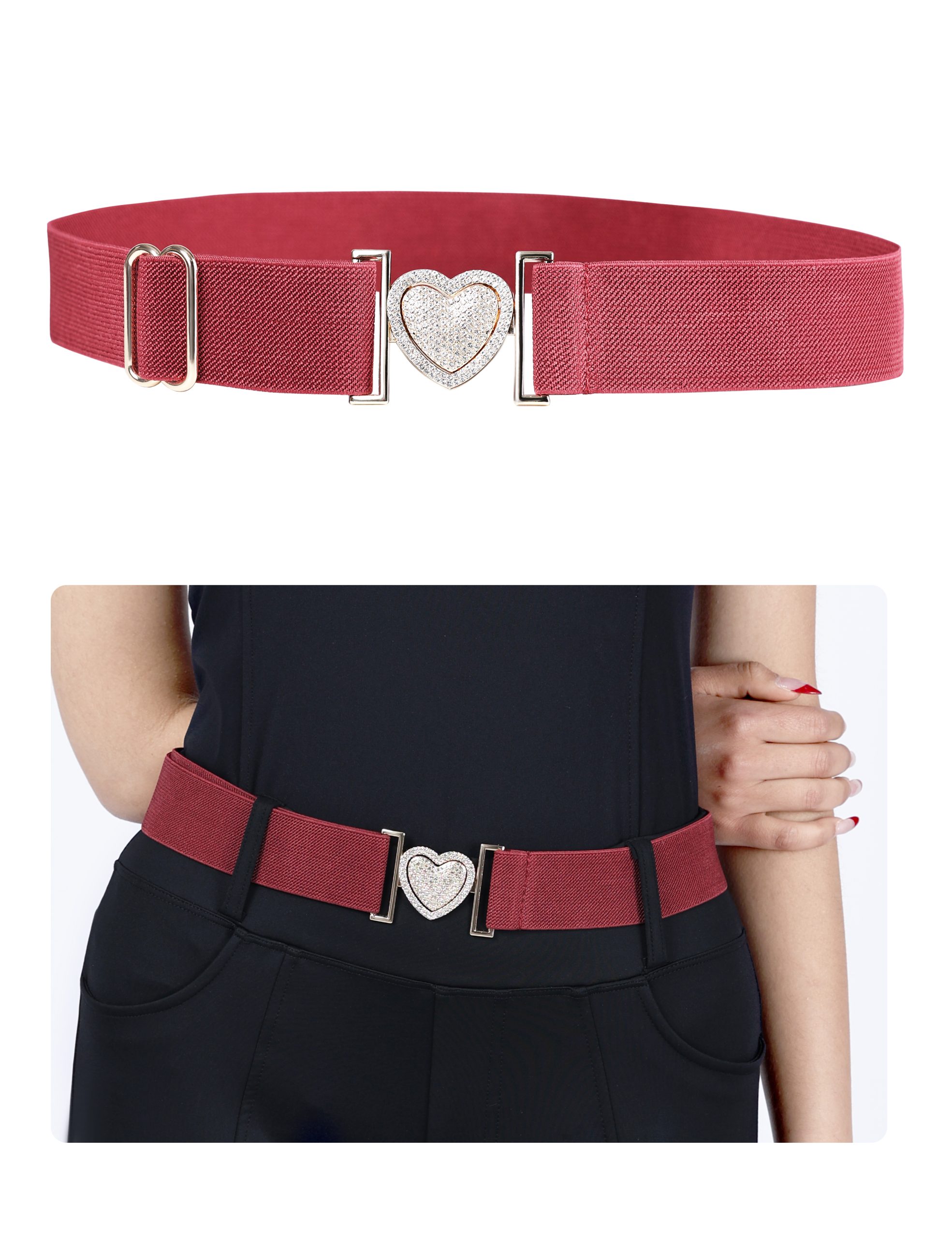 Glamour Heart Burgundy