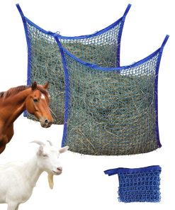 Harrison Howard 2pcs Square Opening Slow Feed Hay Nets for Horses