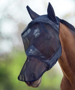 Harrison Howard Horse Fly Mask Long Nose with Ears Full Face