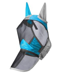 Alternative view of Harrison Howard Pro Luminous Horse Fly Mask Long Nose with Ears UV Protection for Horse