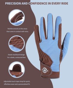 Alternative view of Harrison Howard All Season Kids Horse Riding Gloves Comfortable Non-Slip Light Horseback Gloves for Running Cycling Riding