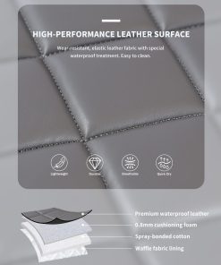 Alternative view of Harrison Howard Dressage Saddle Pad High-performance Leather Saddle Pad for Horse Riding with Excellent Shock Absorption