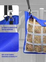 Harrison Howard Slow Feed Hay Bag Waterproof Fabric Large Capacity Horse Tote 3pcs - Image 2
