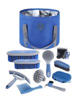 Harrison Howard Horse Grooming Kit 9-Piece Equine Care Series Horse Brush