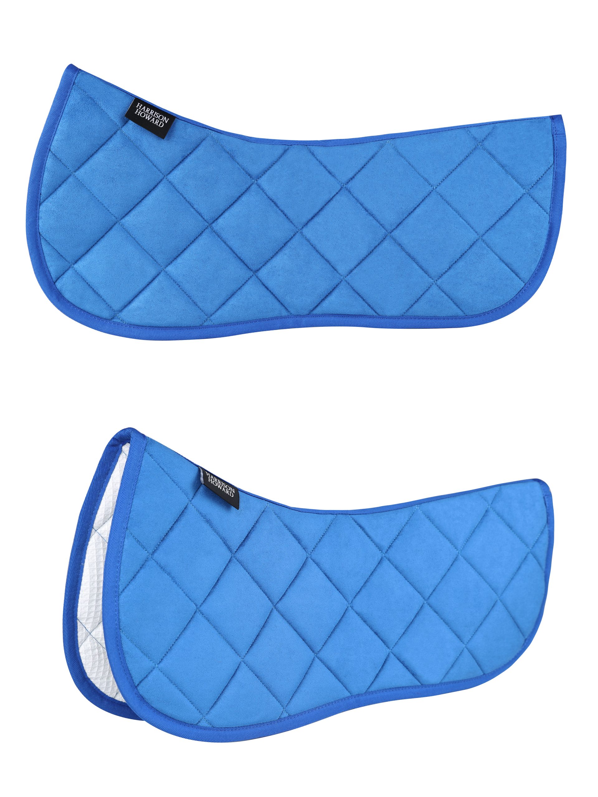 1 Harrison Howard Half Saddle Pad for Horses, Breathable Shock Absorbing English Saddle Pad for Jumping, Training & Eventing - Image 1