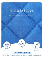 Harrison Howard Half Saddle Pad for Horses, Breathable Shock Absorbing English Saddle Pad for Jumping, Training & Eventing - Image 3