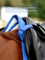 Harrison Howard Half Saddle Pad for Horses, Breathable Shock Absorbing English Saddle Pad for Jumping, Training & Eventing - Image 5