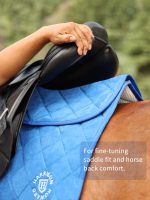 Harrison Howard Half Saddle Pad for Horses, Breathable Shock Absorbing English Saddle Pad for Jumping, Training & Eventing - Image 7