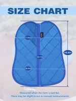 Harrison Howard Half Saddle Pad for Horses, Breathable Shock Absorbing English Saddle Pad for Jumping, Training & Eventing - Image 8