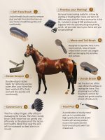 Harrison Howard 7 Pieces Horse Grooming Kit Horse Bathing Supplies Brushes for Grooming with Convenient Organizer Tote - Image 3