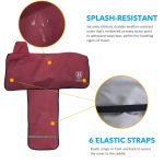 Harrison Howard Premium Western Saddle Cover Fender Protection with Unique Fleece Lining - Image 2