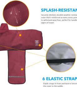 Alternative view of Harrison Howard Premium Western Saddle Cover Fender Protection with Unique Fleece Lining