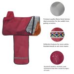 Harrison Howard Premium Western Saddle Cover Fender Protection with Unique Fleece Lining - Image 3