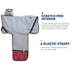 Harrison Howard Premium Western Saddle Cover Fender Protection with Unique Fleece Lining - Image 4