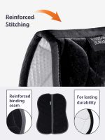 Harrison Howard Half Pad for English Saddle, Soft Breathable Velvet Horse Saddle Pad Non-Slip Cushioning for Horseback - Image 4