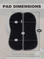 Harrison Howard Half Pad for English Saddle, Soft Breathable Velvet Horse Saddle Pad Non-Slip Cushioning for Horseback - Image 8