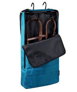Harrison Howard Bridle/Halter Bag with 3 Prong Tack Rack Sturdy Waterproof Fabric Horse Tack Carry Bag
