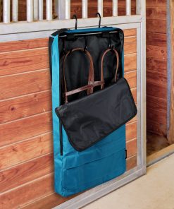 Alternative view of Harrison Howard Bridle/Halter Bag with 3 Prong Tack Rack Sturdy Waterproof Fabric Horse Tack Carry Bag