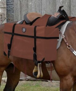 Alternative view of Harrison Howard Durable Versatile Over-The-Horn Contoured No-Bounce Design Saddle Pack Pannier Bags