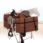 Harrison Howard Durable Versatile Over-The-Horn Contoured No-Bounce Design Saddle Pack Pannier Bags - Image 4