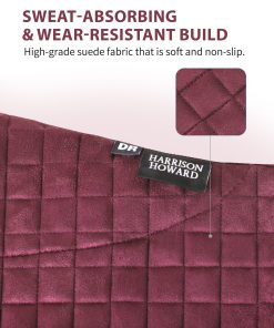 Alternative view of Harrison Howard Dressage Saddle Pad Suede Square English Saddle Pad for Horses Dressage Event