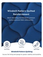 Harrison Howard English Half Pad Non-Slip Moisture-Wicking Shock Absorbing Horse Saddle Pad - Image 3