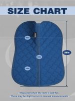 Harrison Howard English Half Pad Non-Slip Moisture-Wicking Shock Absorbing Horse Saddle Pad - Image 8