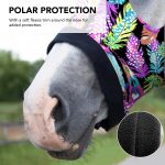 Harrison Howard Soft Horse Hood All-Covered Comfortable Sleezy for Horses with Zipper - Image 4