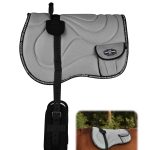 Harrison Howard Breathable Mesh Bareback Pad for Horses Soft Cushion with Matching Fleece Girth Bareback Saddle Pad