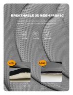 Harrison Howard Breathable Mesh Bareback Pad for Horses Soft Cushion with Matching Fleece Girth Bareback Saddle Pad - Image 3